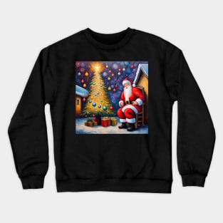 Christmas art (1) Crewneck Sweatshirt